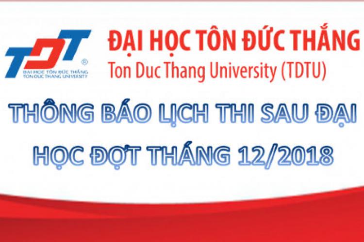 Dai-hoc-Ton-Duc-Thang-Thong-Bao-Lich-thi-tuyen-sinh-sau-dai-hoc-dot-thang-12-nam-2018